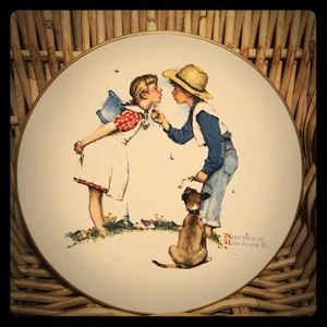 Norman Rockwell Spring Beguiling Buttercup Plate